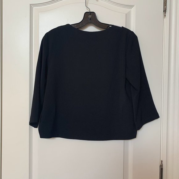 NWT Tristan 3/4 Sleeve Cropped Blouse - S - Picture 2 of 7